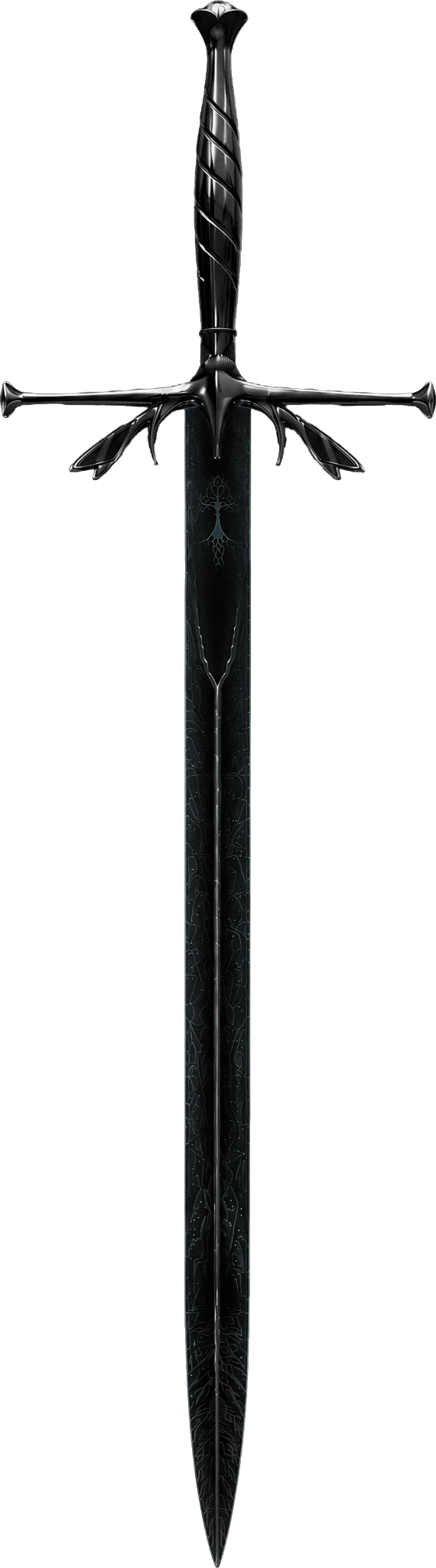 Close detail of the Dragonfly sword design