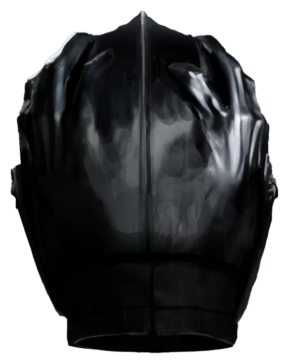Front view of the helmet